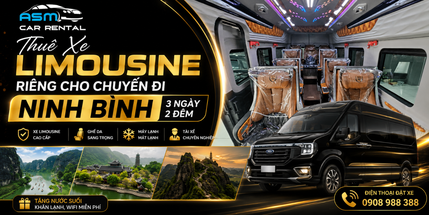 Top Những Tiện Ích Đỉnh Cao Trên Xe Limousine Phục Vụ Tuyến Ninh Bình 3 Ngày 2 Đêm