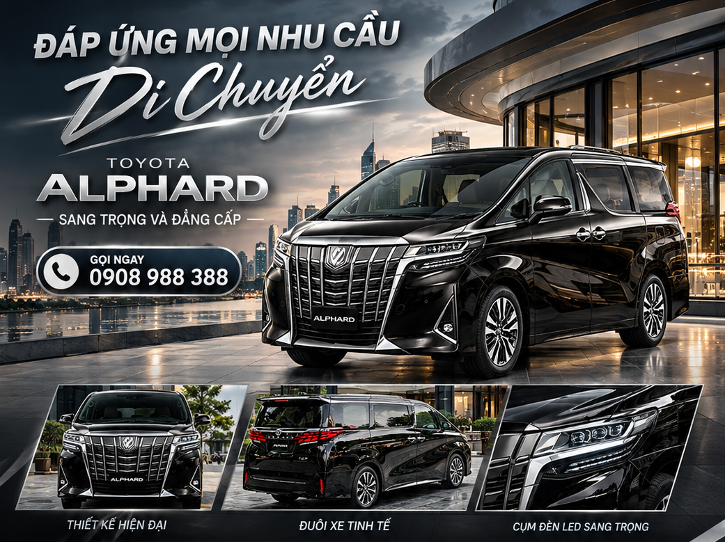 Tiêu Chuẩn Đưa Đón Đẳng Cấp Bằng Xe Toyota Alphard Cho Cấp Quản Lý Cấp Cao
